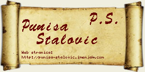 Puniša Stalović vizit kartica